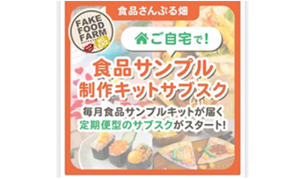 日本初！？お家で作れる食品サンプル制作キット定期は便販売開始